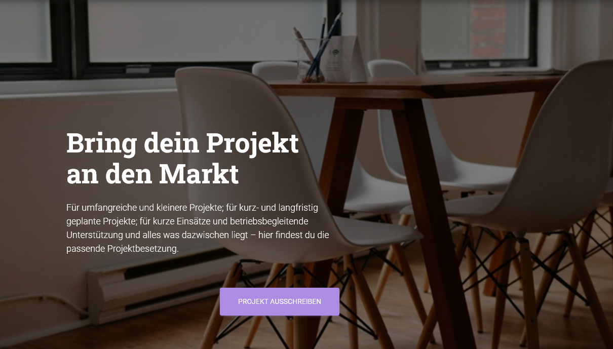 Projekte ausschreiben leicht gemacht 
